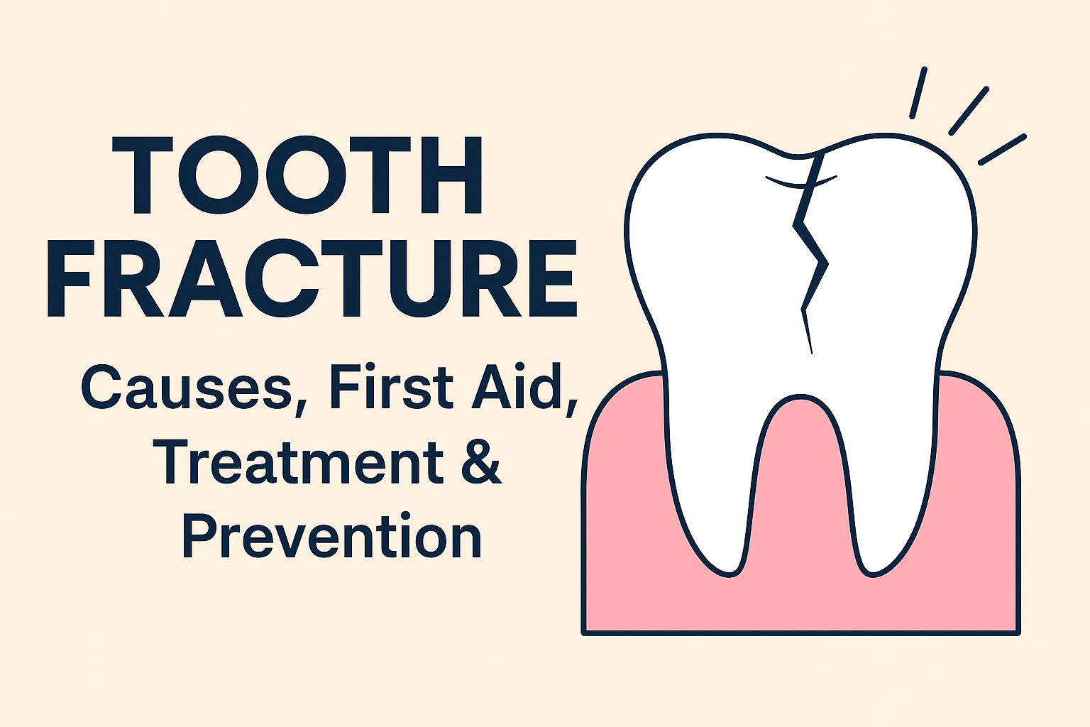 Tooth Fracture – Causes, First Aid, Treatment & Prevention